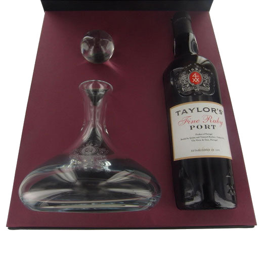 taylor s fine ruby port and decanter gift set 06d0adfd8525784ac8a1b07207a98498