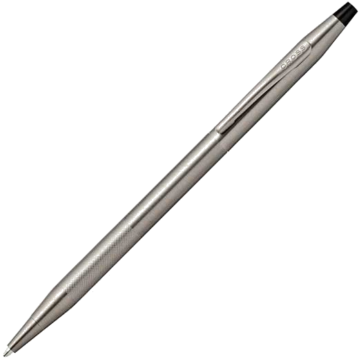 This is the Cross Titanium Gray Classic Century Micro-Knurl Detail Ballpoint Pen.