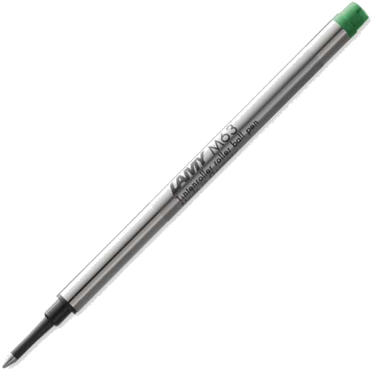 These are the LAMY Rollerball Refill M 63 M, Green.