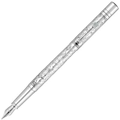 yard o led victorian silver viceroy fountain pen