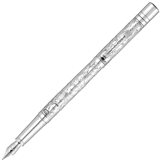 yard o led victorian silver viceroy fountain pen