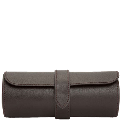 wolf 1834 brown blake watch roll with capsule