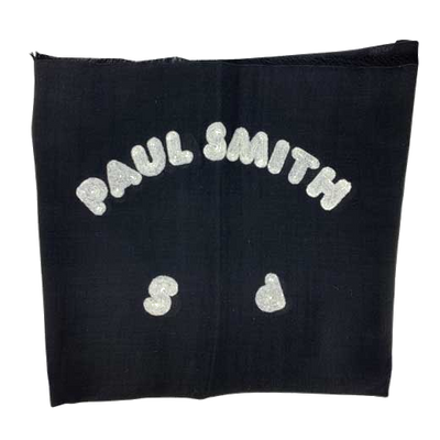 paulsmith logo black scarf