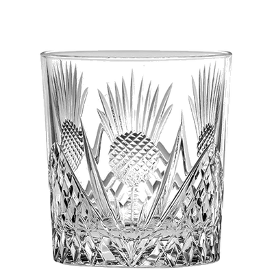 royal scot crystal single large scottish thistle tumbler