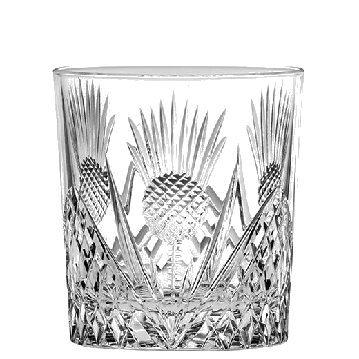royal scot crystal single large scottish thistle tumbler