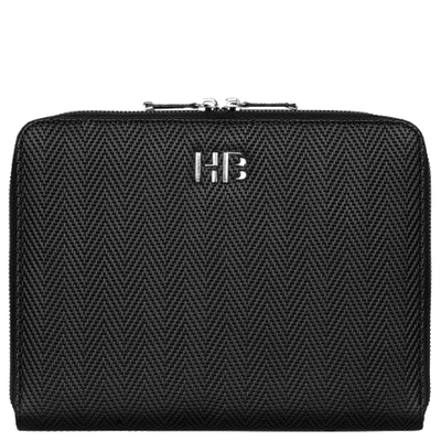 hugo boss a5 black herringbone conference folder
