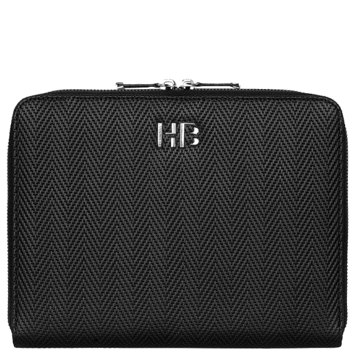 This Black A5 Herringbone Conference Folder is designed by Hugo Boss.