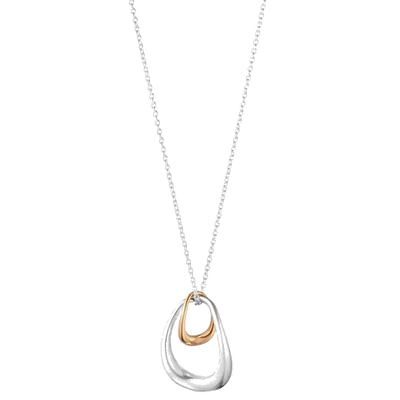 georg jensen silver rose offspring pendant
