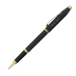 Cross Pen shown with engraving on the cap of the gold pen.