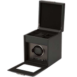 wolf powder coat axis watch winder with storage inside