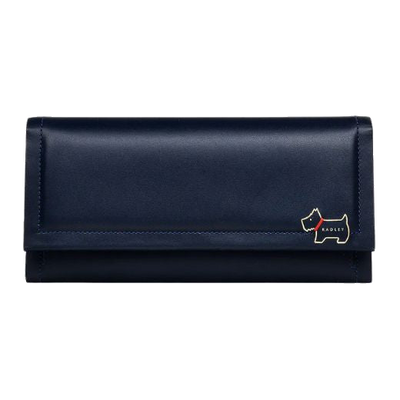 radley heritage lane ink blue large purse