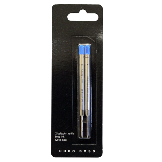 Hugo Boss 2x Ballpoint Refills Blue Ink Medium Nib