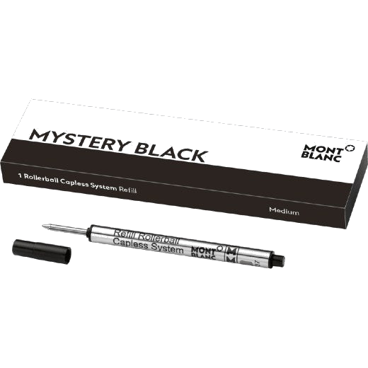 montblanc mystery black capless medium rollerball refill
