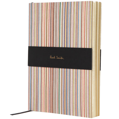 paul smith a5 lined signature stripe notebook