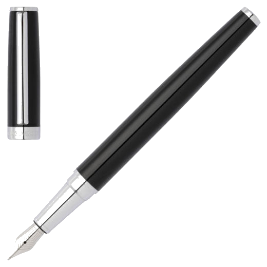 This Black Gear Icon Fountain Pen is designed by Hugo Boss.
