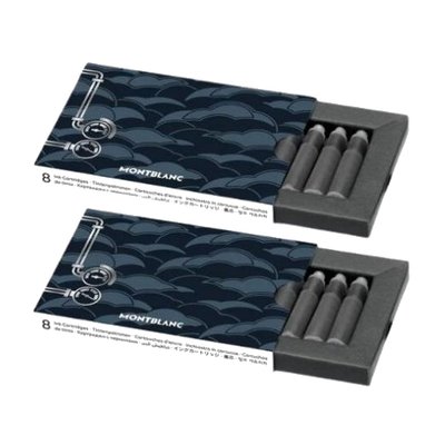 montblanc blue meisterst ck around the world in 80 days ink cartridges mb134360 1