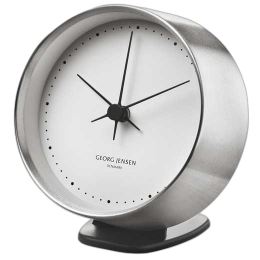 The Georg Jensen HK black clock stand.