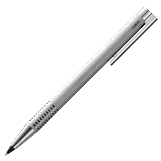 The LAMY brushed stainless steel mechanical pencil in the Logo collection.
