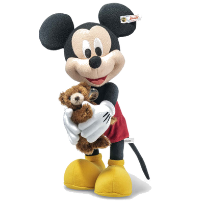 steiff d100 mickey mouse with teddy bear