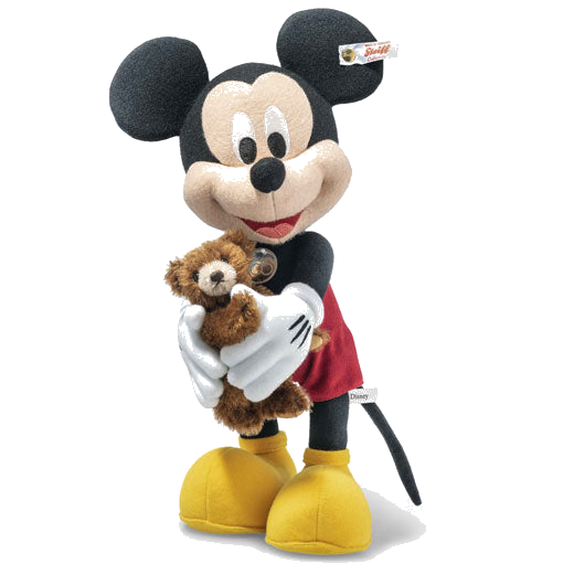 steiff d100 mickey mouse with teddy bear