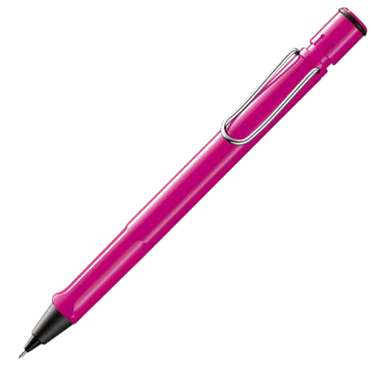 Pink safari collection pencil.