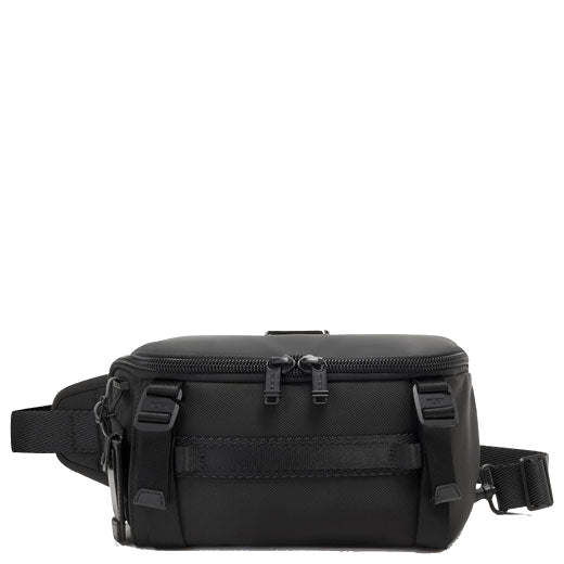 TUMI's Alpha Bravo Black Platoon Sling Bag has been lined with recycled material.