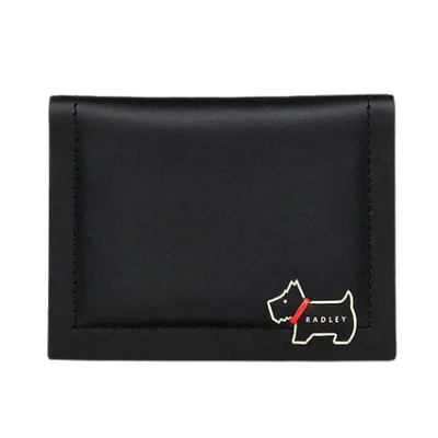 radley heritage lane small black card holder
