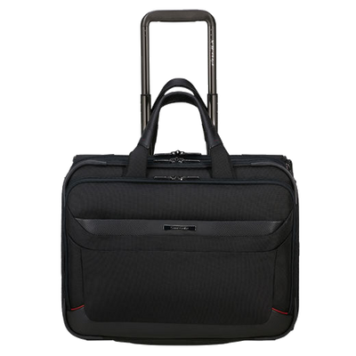 laptop rolling tote black
