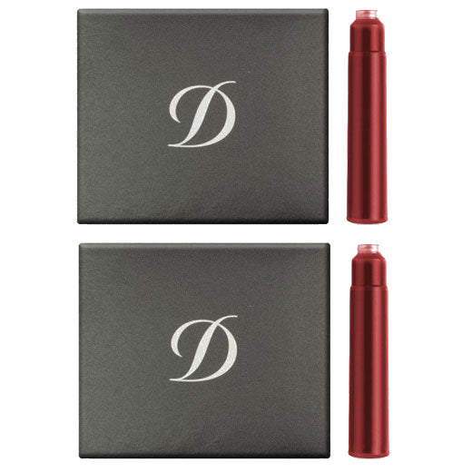 s t dupont paris red ink cartridges