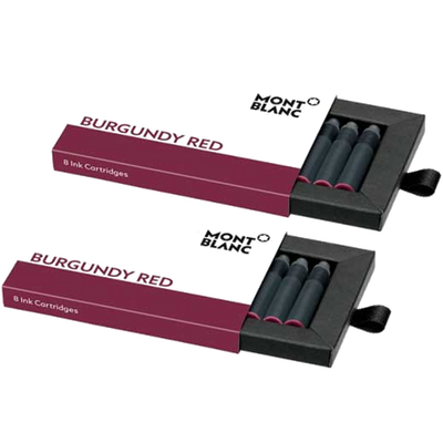 montblanc burgundy ink cart