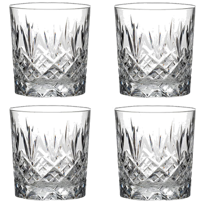 These Edinburgh 4 x 33cl Large Tumblers have been designed by Royal Scot Crystal.