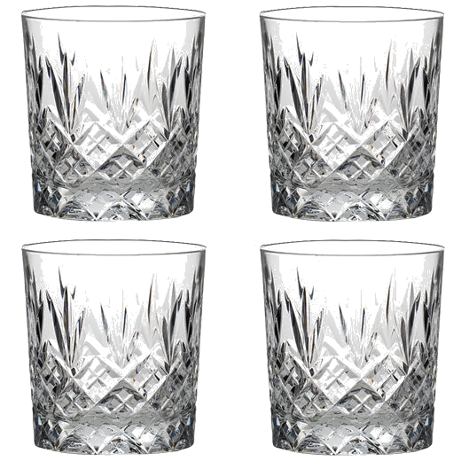 These Edinburgh 4 x 33cl Large Tumblers have been designed by Royal Scot Crystal.