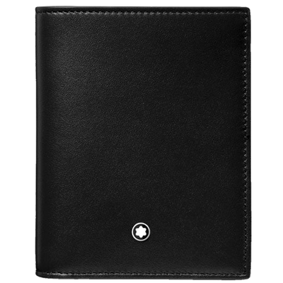 montblanc mst 6cc black compact wallet