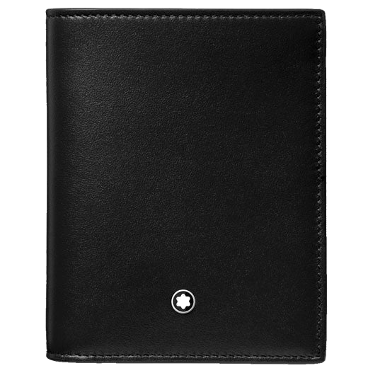 Montblanc's Meisterstück Black 6CC Compact Wallet features a d-side ring on the back.