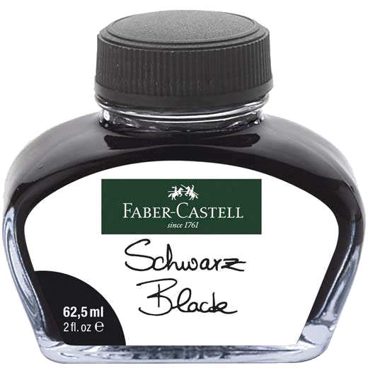 faber castell schwarz black ink bottle