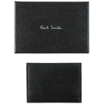 paul smith black logo recipt holder packaging