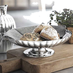 georg jensen bernadotte stainless steel dish on stand lifestyle