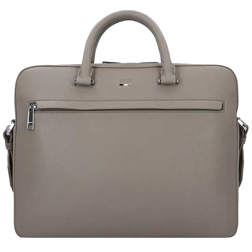 The BOSS dark grey faux leather document case is part of their Ray collection.
