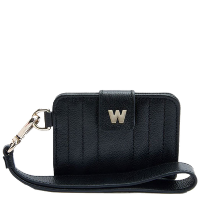 wolf 1834 black mimi credit card holder with wristlet
