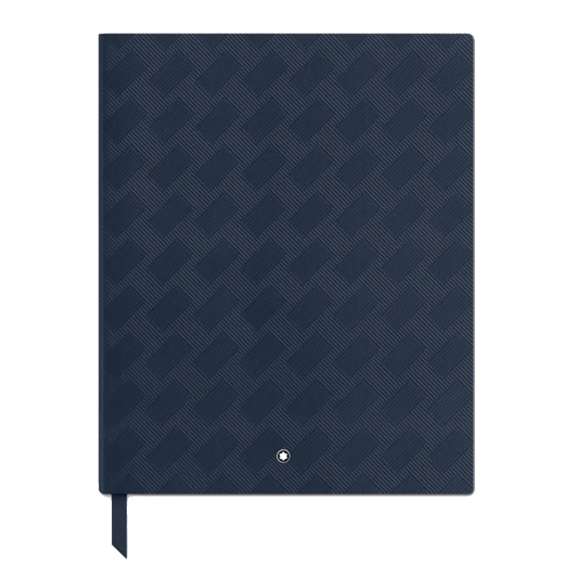 Montblanc's Extreme 3.0 Ink Blue Fine Stationery Lined Notebook #149 has a grosgrain ribbon bookmark.