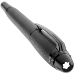 montblanc black cosmos starwalker metal fountain pen emblem