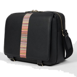 paul smith signature stripe messenger bag black1