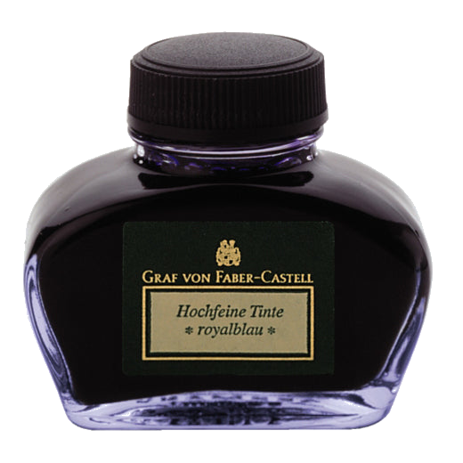 Graf von Faber-Castell Blue Fountain Pen Ink Bottle.