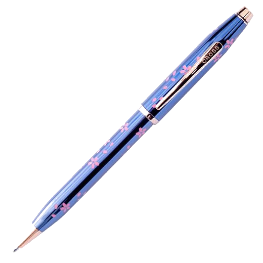 The Century II Cherry Blossom Ballpoint Pen in Blue by Cross.