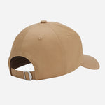 Back View of Zed Beige Cotton-Twill Cap with Embroidered White Logo from BOSS.