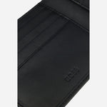 Brand Name Embossing in Black 8CC Leather Wallet from BOSS