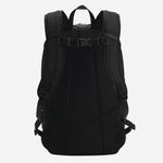 Back View of Structured Fabric Backpack with Logo and Signature Stripe from BOSS.