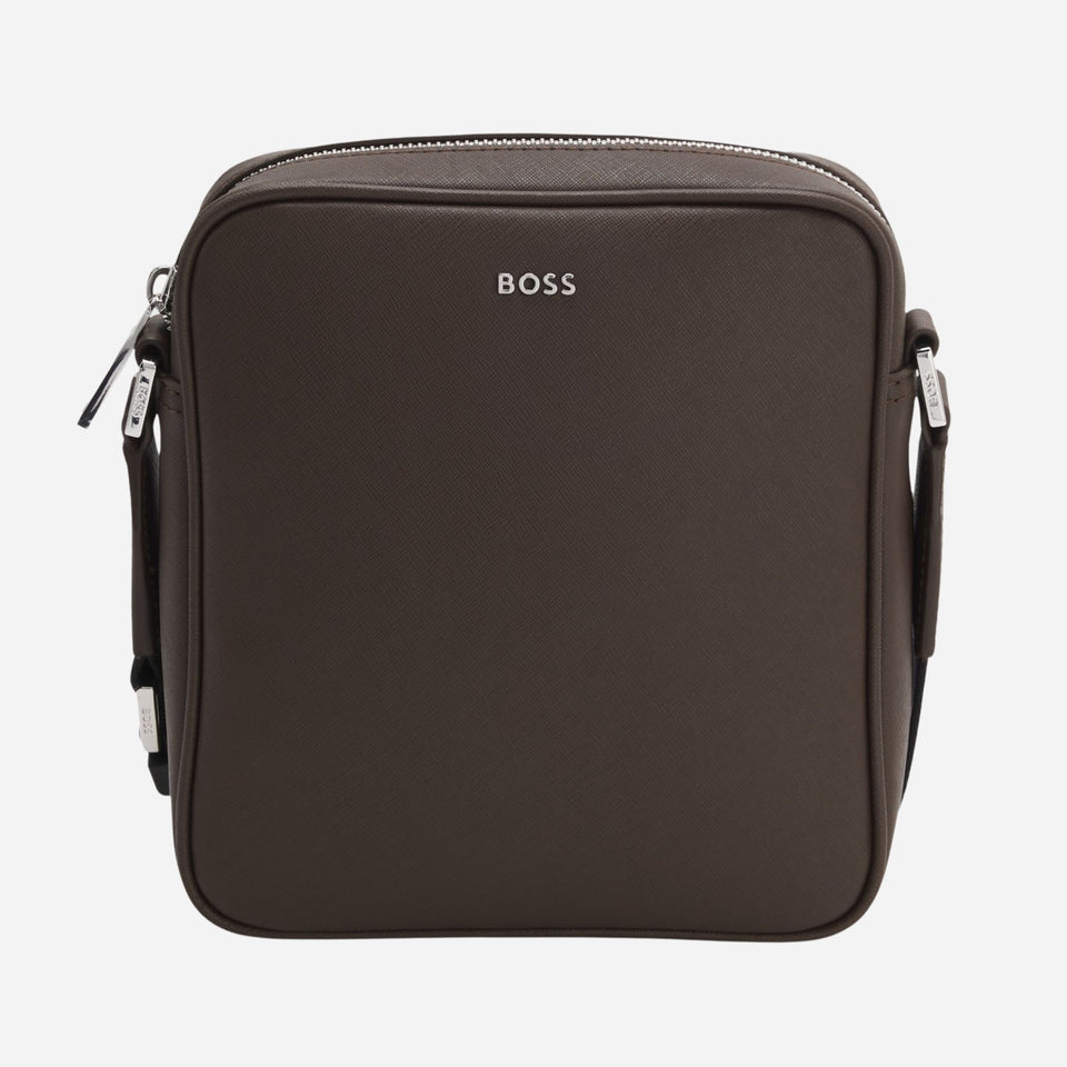 BOSS Dark Brown Reporter Bag