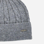 Logo of Furbo Beanie Hat in Grey from BOSS.
