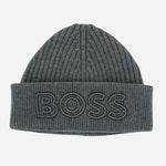 BOSS Filogo Grey Knit Beanie